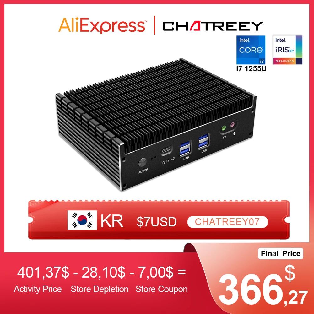Chatreey Ҹ ̴ PC IT12-F,  ھ 12 , i5 1235U, i7 1255U,  LAN, 4K  ,  11  ǻ